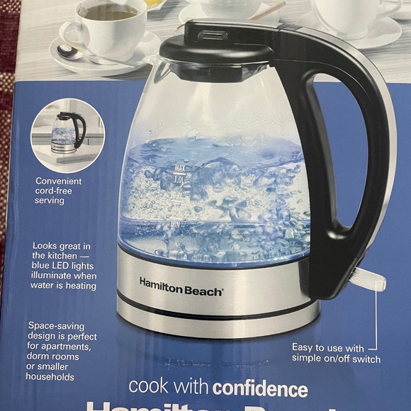Hamilton Beach Glass Electric Tea Kettle - Picture 3 of 10